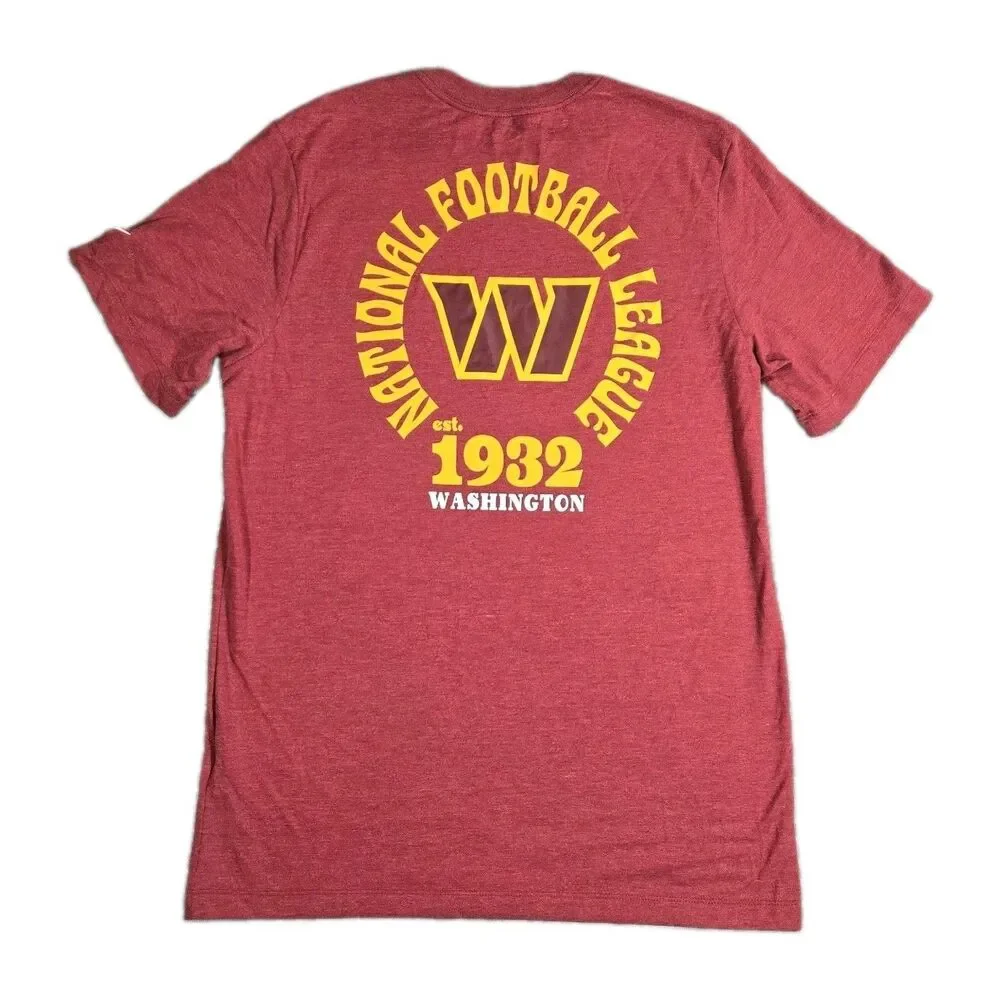 Mens Nike Washington Commanders Short Sleeve T Shirt Medium Red New
